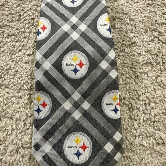NFL Football Pittsburgh Steelers Mens Neck Tie Spirit Sports Casual Formal - Picture 3 of 4